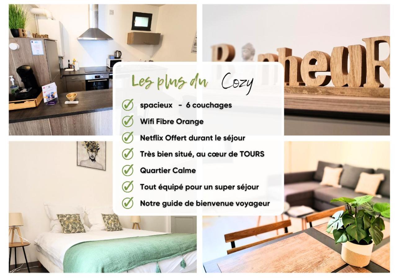 "Cozy Zen" 1 Grande Chambre - Calme - Arrivee Autonome - 6 Pers - Parking Gratuit Tours Buitenkant foto