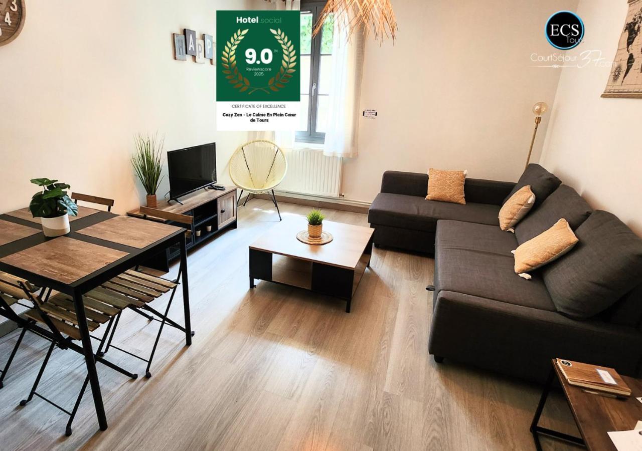 "Cozy Zen" 1 Grande Chambre - Calme - Arrivee Autonome - 6 Pers - Parking Gratuit Tours Buitenkant foto